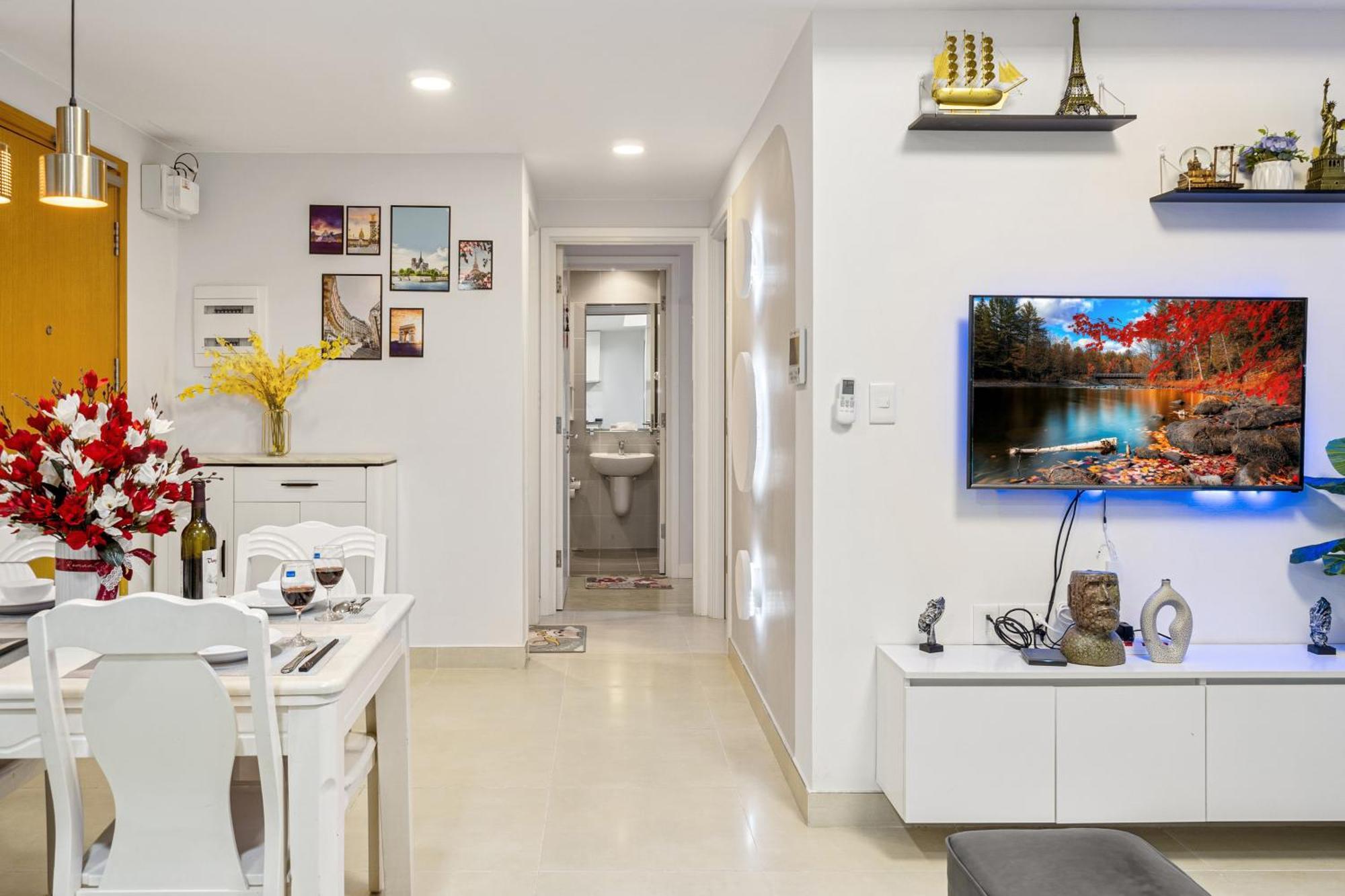 Cozy 2 Bedrooms Condo In T1 Masteri Thao Dien, Fully Furnished With Full Amenities โฮจิมินห์ซิตี้ ภายนอก รูปภาพ