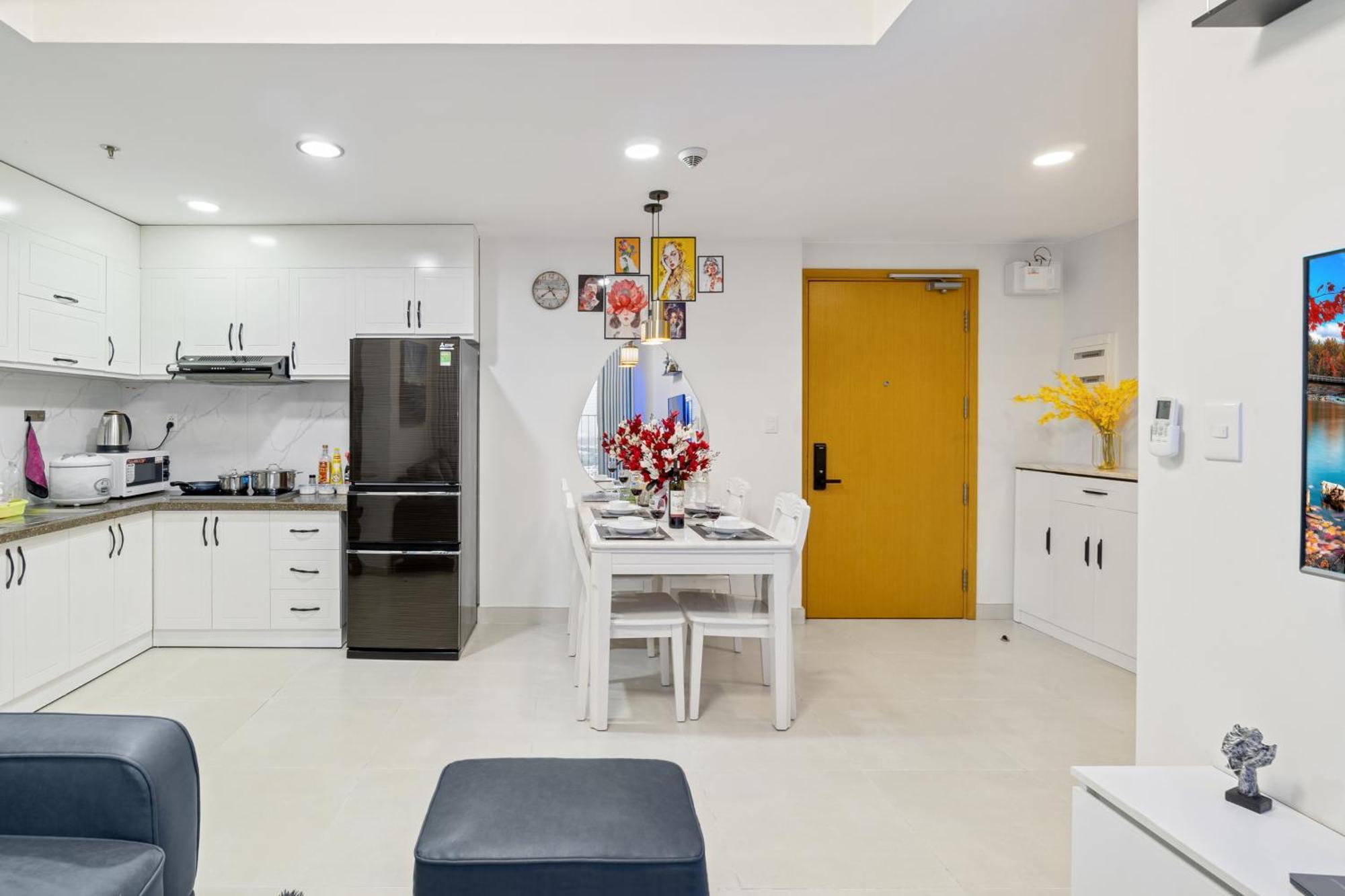Cozy 2 Bedrooms Condo In T1 Masteri Thao Dien, Fully Furnished With Full Amenities โฮจิมินห์ซิตี้ ภายนอก รูปภาพ