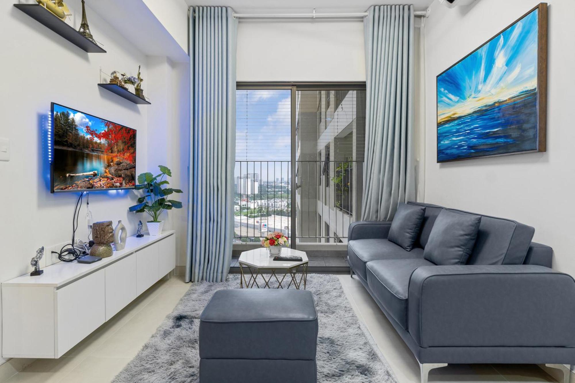 Cozy 2 Bedrooms Condo In T1 Masteri Thao Dien, Fully Furnished With Full Amenities โฮจิมินห์ซิตี้ ภายนอก รูปภาพ